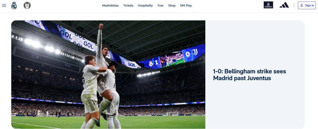 “贝皇”一击制胜 “银河战舰”欧冠力擒“老妇人”